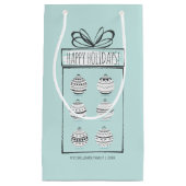 クリスマスオーナメントホリデイ抱き枕 スモールペーパーバッグ (正面)