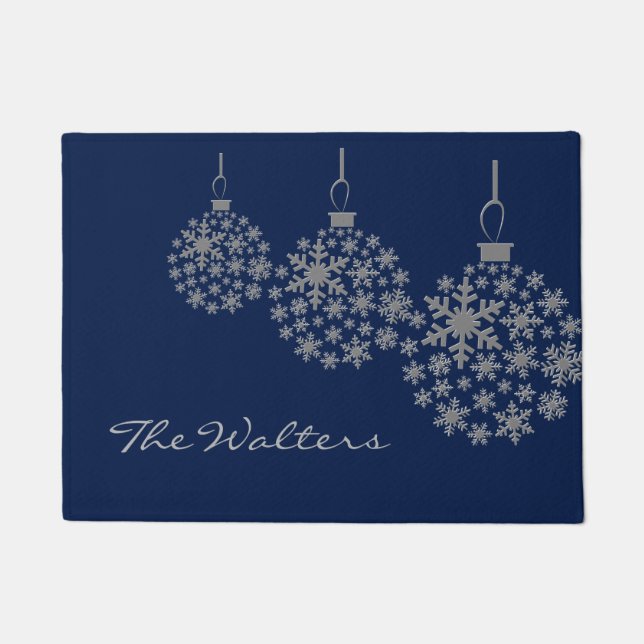 クリスマスオーナメントホリデーカスタムドアマット ドアマット (正面)