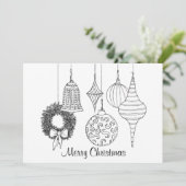 クリスマスオーナメントホリデーカードから色 シーズンカード (スタンド正面)