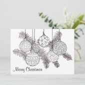 クリスマスオーナメントホリデーカードから色 シーズンカード (スタンド正面)