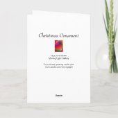 クリスマスオーナメントホリデーカード シーズンカード (裏面)