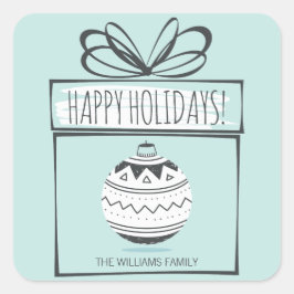 クリスマスオーナメントホリデースタンプ スクエアシール