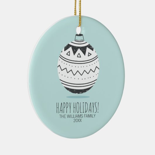 クリスマスオーナメントホリデーセラミックスオーナメント セラミックオーナメント (右)