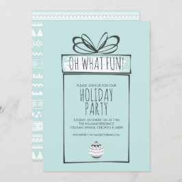 クリスマスオーナメントホリデーパーティー招待状 招待状