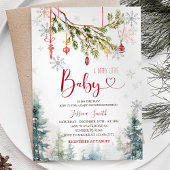 クリスマスオーナメントホリデーパーティー招待状 招待状