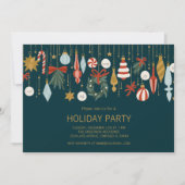 クリスマスオーナメントホリデーパーティー 招待状 (正面)