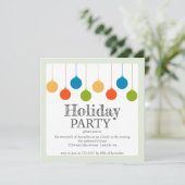クリスマスオーナメントホリデーパーティー 招待状 (スタンド正面)
