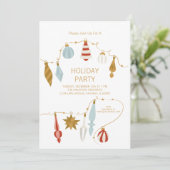 クリスマスオーナメントホリデーパーティー 招待状 (スタンド正面)