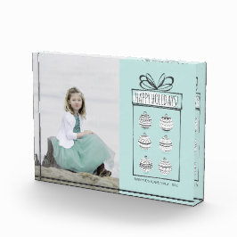 クリスマスオーナメントホリデーフォトブロック フォトブロック