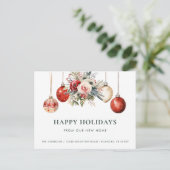 クリスマスオーナメントホリデーフローラニューホーム 案内ポストカード (スタンド正面)