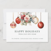 クリスマスオーナメントホリデーフローラニューホーム 案内状 (正面)