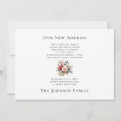 クリスマスオーナメントホリデーフローラニューホーム 案内状 (裏面)