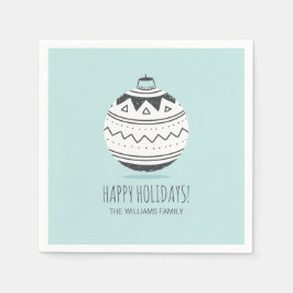 クリスマスオーナメントホリデーペーパーナプキン スタンダードカクテルナプキン