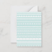 クリスマスオーナメントホリデーミニノートカード ノートカード (裏面)