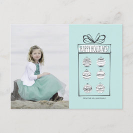 クリスマスオーナメントホリデー写真はがき シーズンポストカード