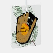 クリスマスオーナメントボーイウォン州ソフトボールシリーズ メタルオーナメント (正面右)