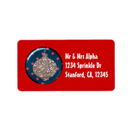 クリスマスオーナメントボールラベル ラベル