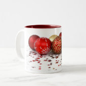 クリスマスオーナメントマグカップ ツートーンマグカップ (正面左)