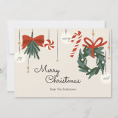 クリスマスオーナメントメリークリスマス シーズンカード (正面)