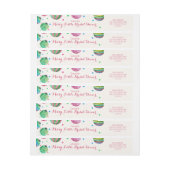 クリスマスオーナメントメリーリトルブライダルシャワー ラップアラウンドラベル (シート)