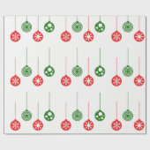 クリスマスオーナメントラップ紙 ラッピングペーパー (フラット)