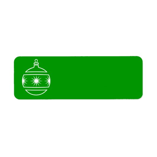 クリスマスオーナメントラベル ラベル (正面)