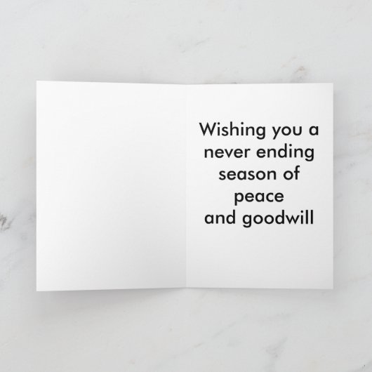 クリスマスオーナメントラージフォントクリスマスカード シーズンカード (内部)