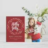 クリスマスオーナメントリースホリーすてきフォト シーズンカード (スタンド正面)