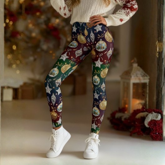 クリスマスオーナメントレギンス レギンス