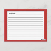 クリスマスオーナメントレシピカード ポストカード (裏面)