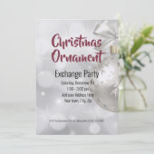 クリスマスオーナメント交換アイディア 招待状 (スタンド正面)