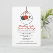 クリスマスオーナメント交換クリスマスパーティー 招待状 (スタンド正面)