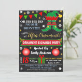 クリスマスオーナメント交換パーツ招待状 招待状 (スタンド正面)