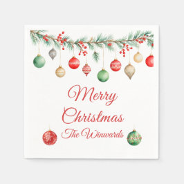 クリスマスオーナメント交換パーティーガーランド スタンダードカクテルナプキン