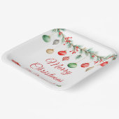 クリスマスオーナメント交換パーティーガーランド ペーパープレート (傾斜あり)