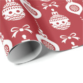 クリスマスオーナメント休日 ラッピングペーパー (ロールコーナー)