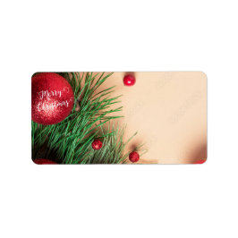 クリスマスオーナメント住所 シール