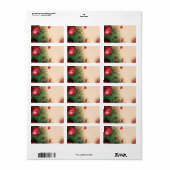 クリスマスオーナメント住所 シール (フルシート)