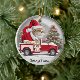 クリスマスオーナメント円 セラミックオーナメント