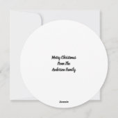 クリスマスオーナメント写真テンプレートホリデーカード シーズンカード (裏面)