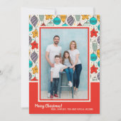 クリスマスオーナメント写真 シーズンカード (正面)