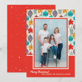 クリスマスオーナメント写真 シーズンカード