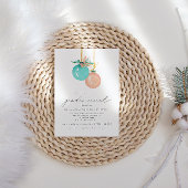 クリスマスオーナメント冬性別の表示 招待状