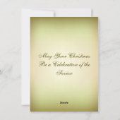 クリスマスオーナメント出生イエス誕生 シーズンカード (裏面)