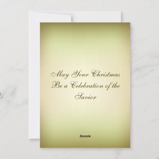 クリスマスオーナメント出生イエス誕生 シーズンカード (裏面)