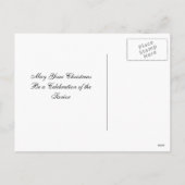 クリスマスオーナメント出生イエス誕生 シーズンポストカード (裏面)