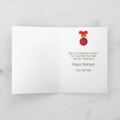 クリスマスオーナメント回転木馬ホースホリデーカード シーズンカード (内部)