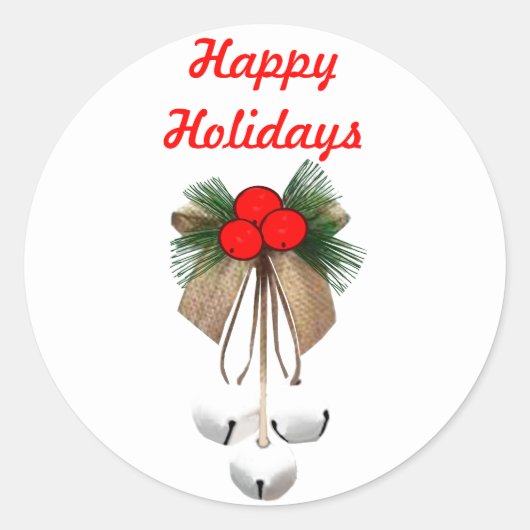 クリスマスオーナメント封筒用シール ラウンドシール (正面)