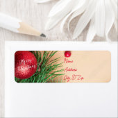 クリスマスオーナメント差出人住所ラベル ラベル (インサイチュ)