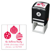 クリスマスオーナメント差出人住所 セルフインキングスタンプ (インサイチュ)